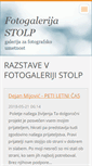 Mobile Screenshot of galerijastolp.com