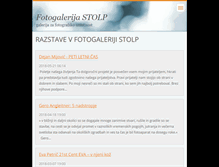 Tablet Screenshot of galerijastolp.com